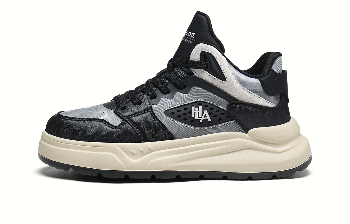 

HLA Кроссовки мужские высокие черно-серые, серые - черно-серые, цвет Black Gray