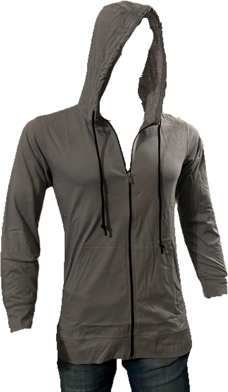 

Толстовка с капюшоном на молнии и карманом-кенгуру, длинный рукав Styllion