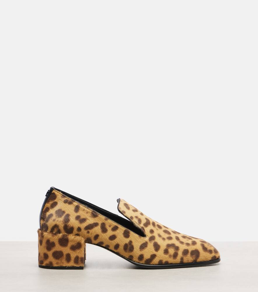 Туфли-лодочки Eliot Slipper 45 из телячьей шерсти с леопардовым принтом Jimmy Choo, Natural — фото 4