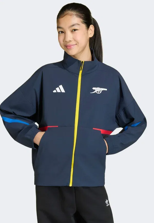 Футболка Arsenal fc z.n.e. anthem club wear Adidas Performance, темно-синяя