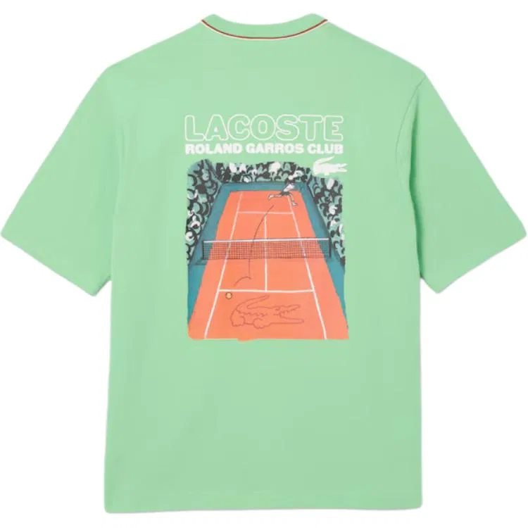 Футболка Roland Garros Edition Lacoste белая — фото 4