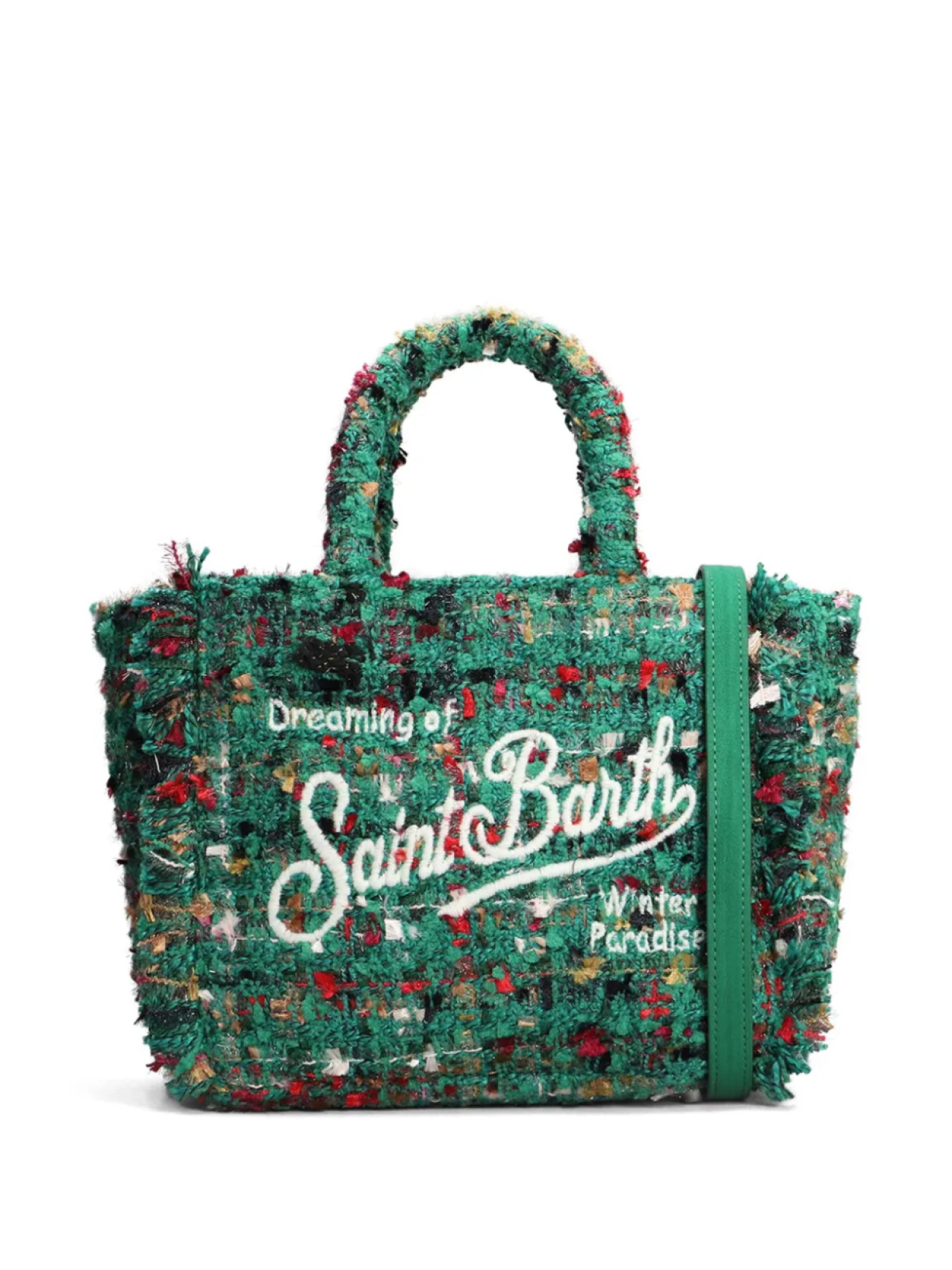 

Сумка-тоут MC2 Saint Barth Kids из твида, зеленый