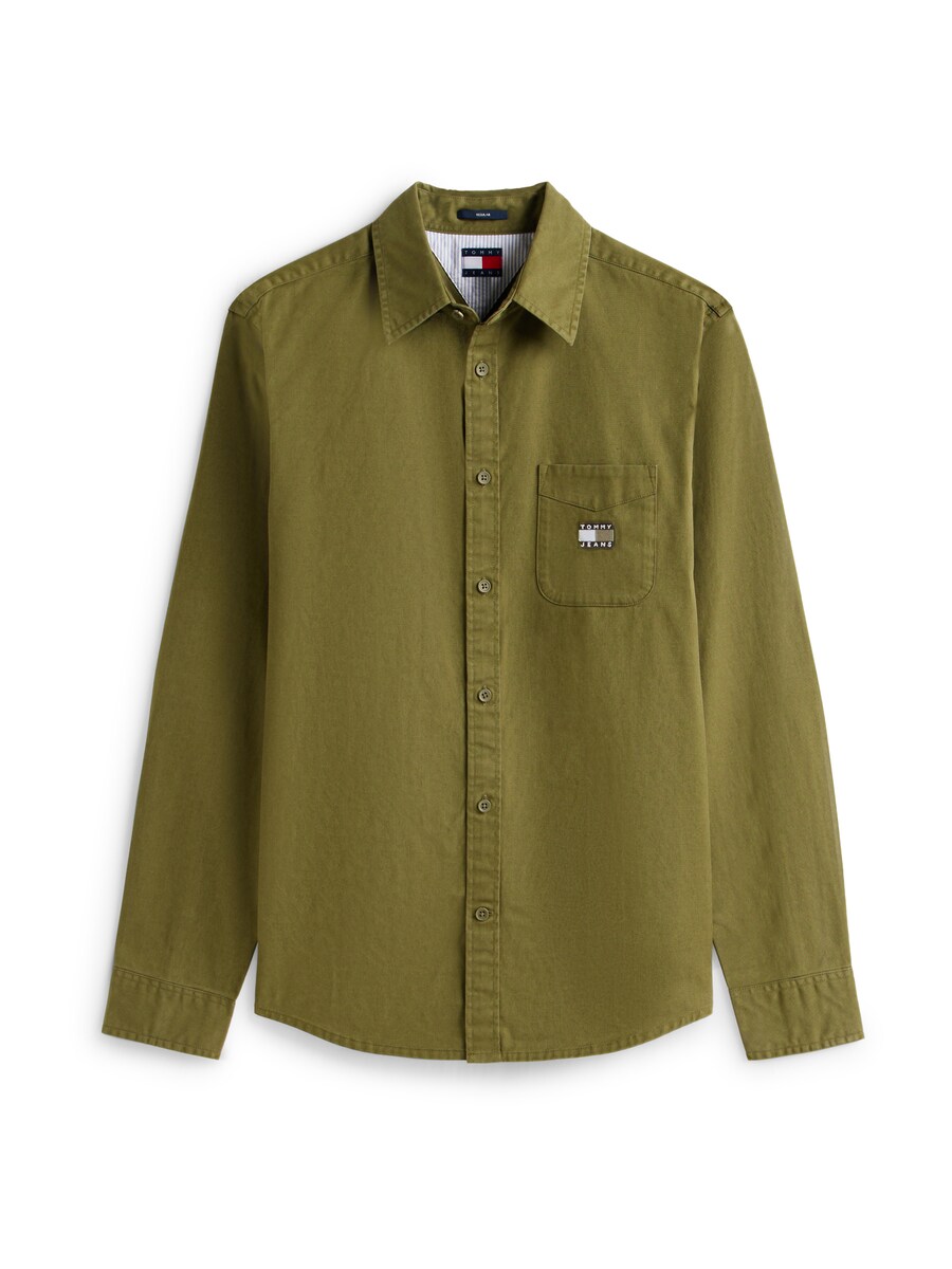 

Рубашка на пуговицах классического кроя Tommy Jeans, хаки