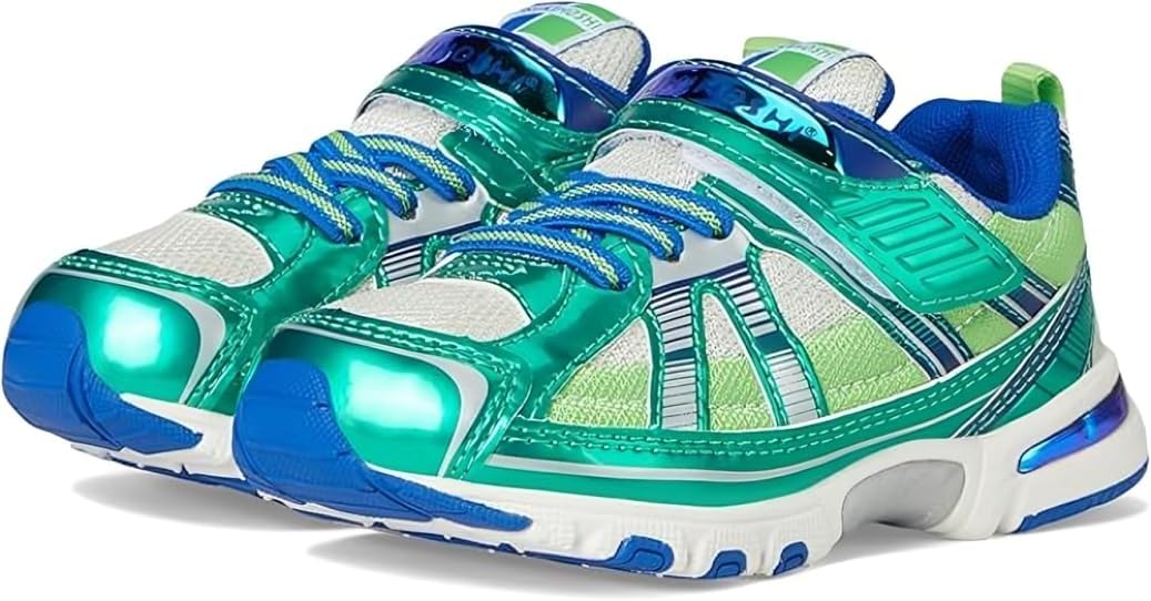 

Кроссовки TSUKIHOSHI Unisex-Child Youth Storm (Little Kid/Big Kid), синий/зеленый