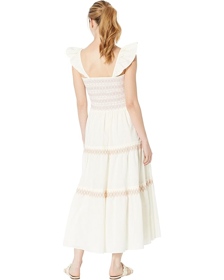 

Платье Madewell Lucie Smocked Tiered Midi Dress, цвет Lighthouse