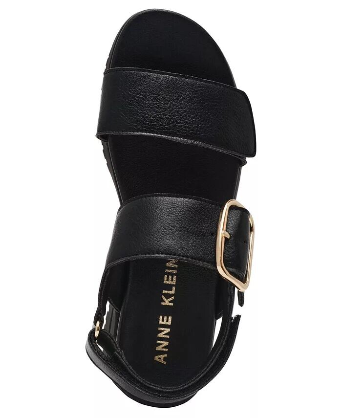 Женские спортивные сандалии Evanti с пряжкой и двумя ремешками Anne Klein, черный — фото 4