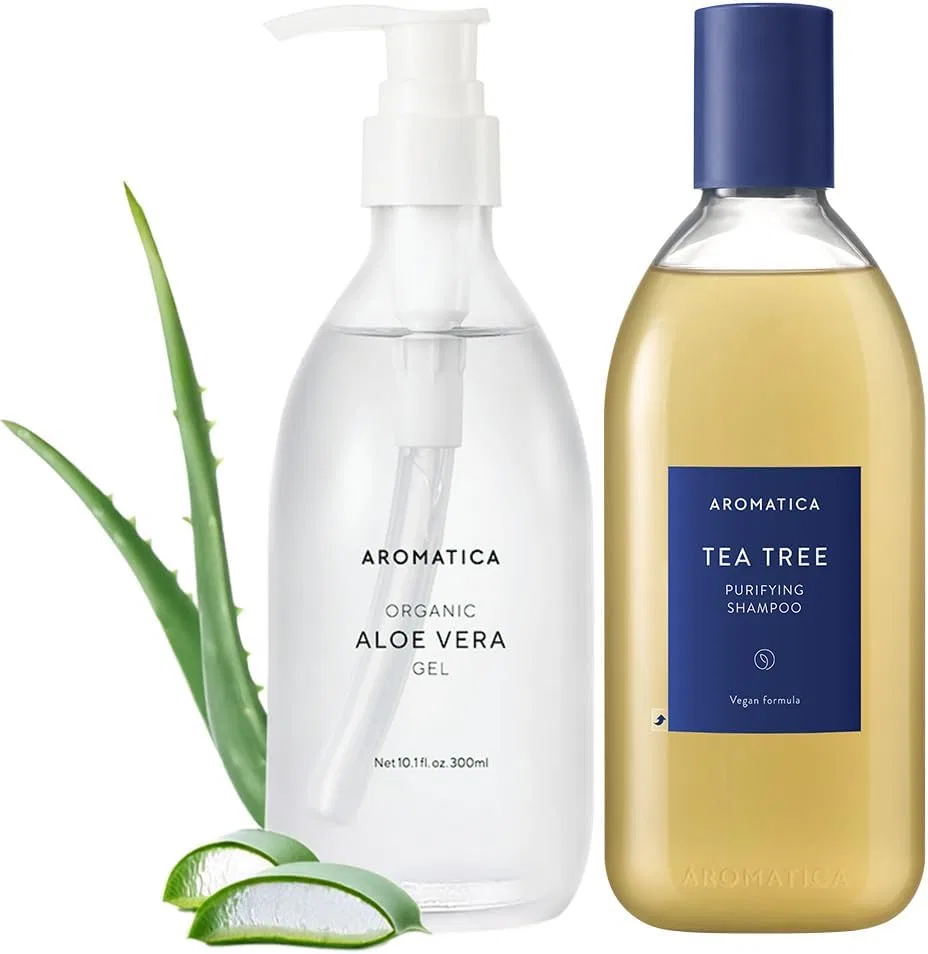 Набор для ухода: Алоэ-гель и шампунь AROMATICA 300мл + 400мл
