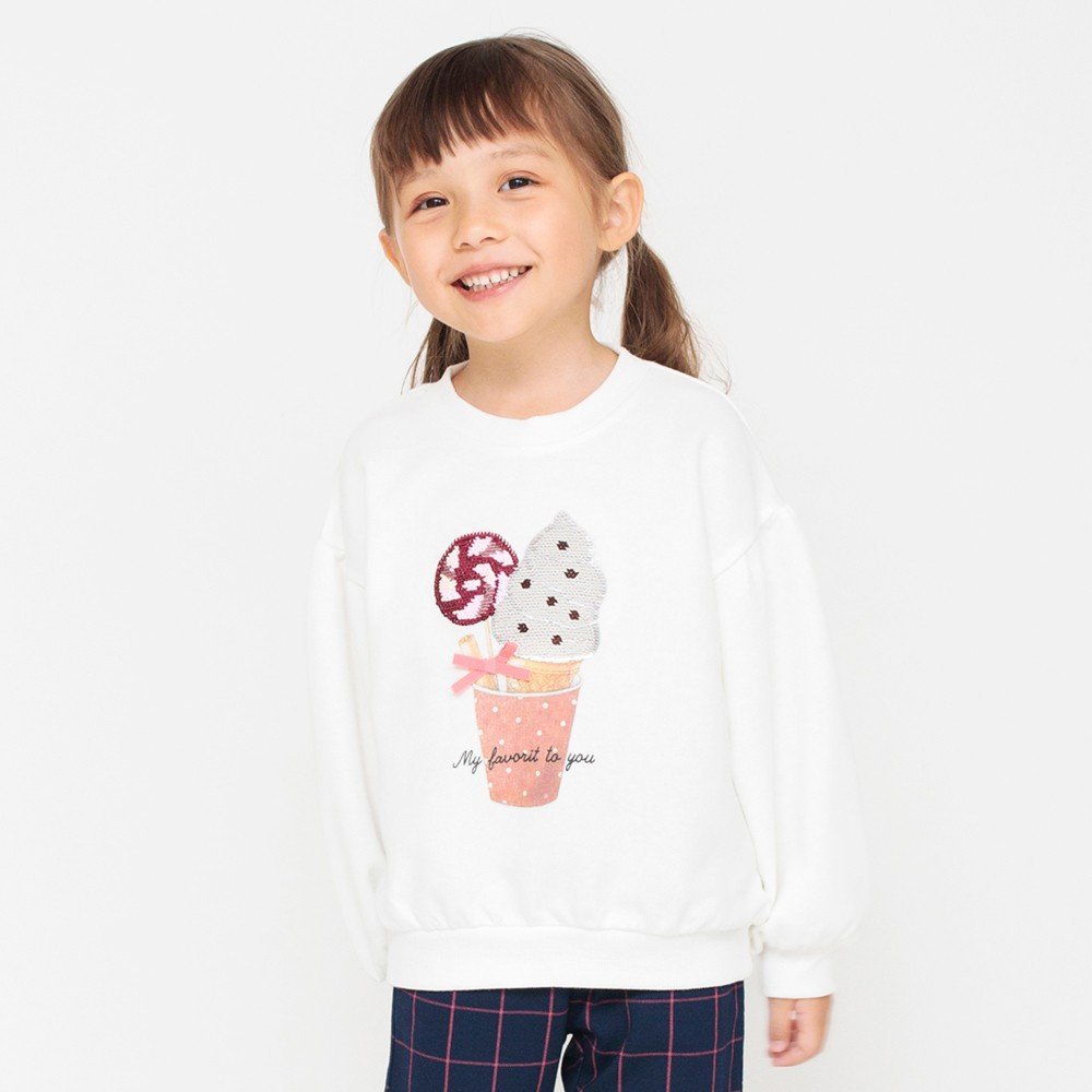 Толстовка с длинными рукавами, расшитая пайетками Branshes, off white