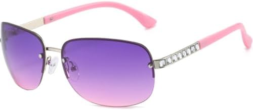 

Винтажные женские солнцезащитные очки в металлической оправе со стразами, мужские солнцезащитные очки с индивидуальным дизайном для вечеринок, модные панк-очки MTZJH, Purple Pink