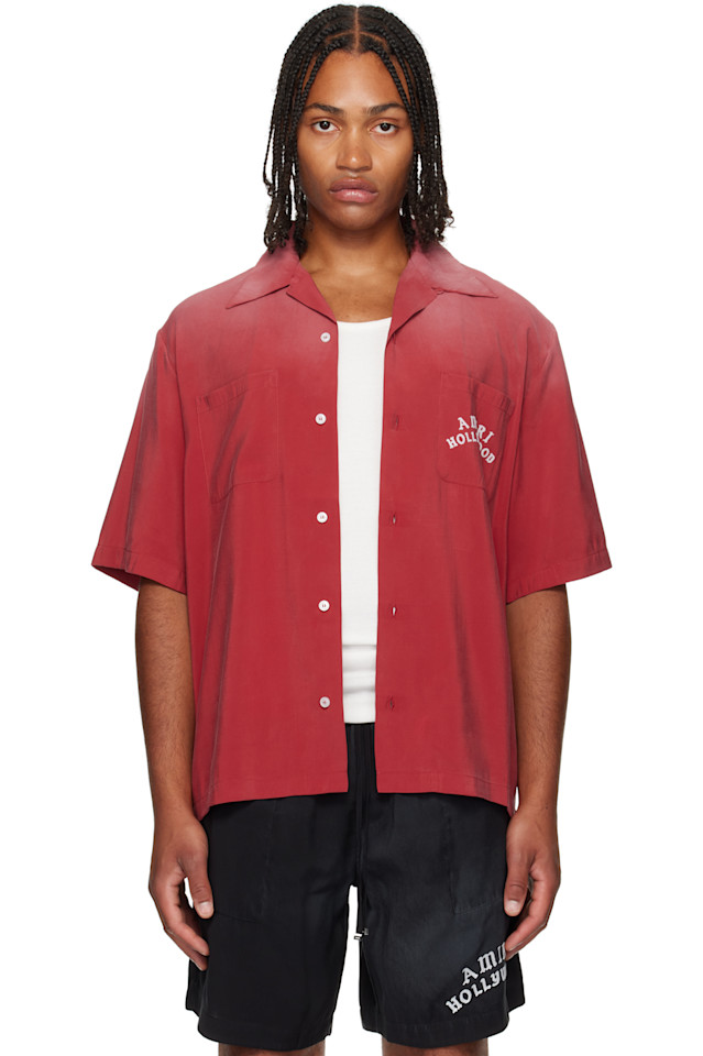 

Боулинговая рубашка Amiri Hollywood Amiri, красный