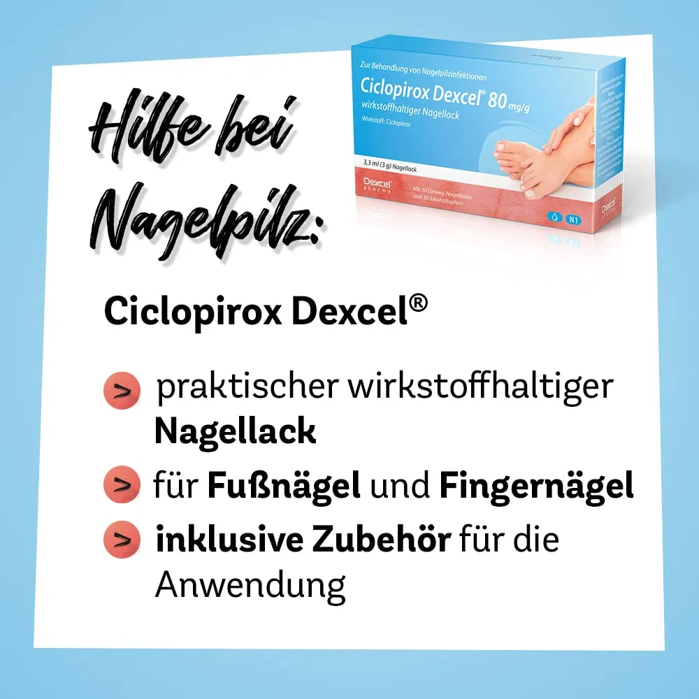 Лак для ногтей Ciclopirox Dexcel 80 мг/г от грибка ногтей Dexcel — фото 2