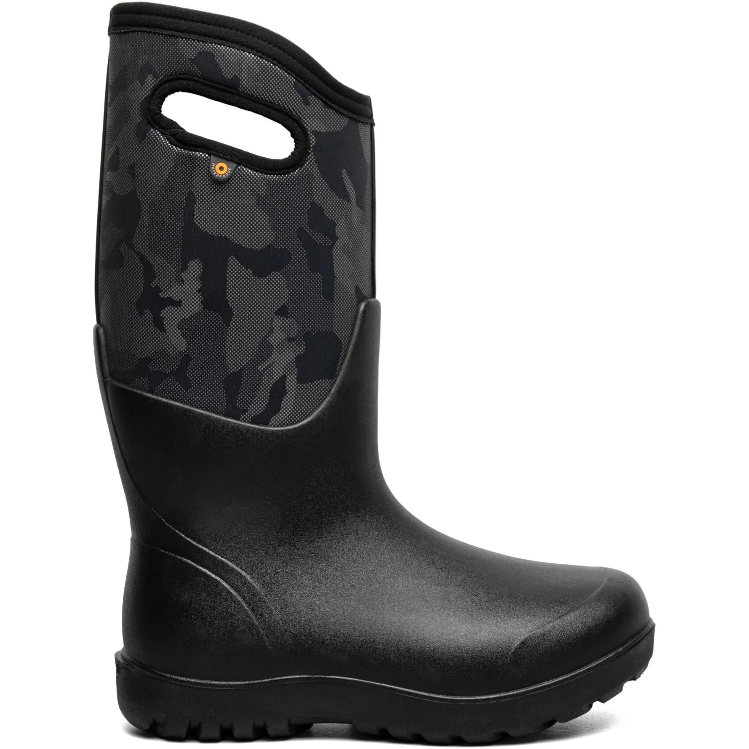 Неоклассические высокие зимние сапоги Bogs, Metallic Camo/Black Multi