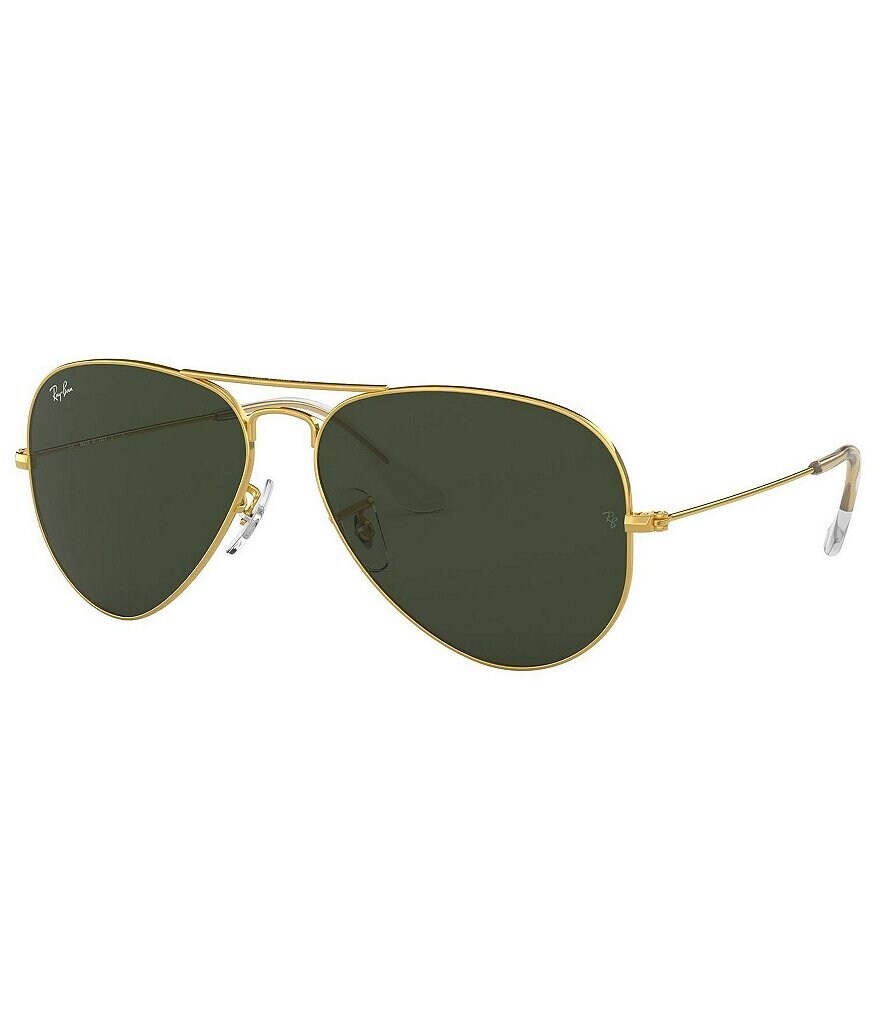 

Классические солнцезащитные очки-авиаторы унисекс Ray-Ban 55 мм, золотой