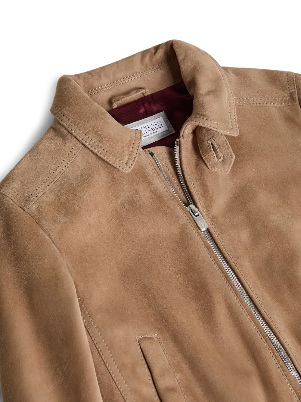 Куртка на молнии Brunello Cucinelli Kids, коричневый — фото 3
