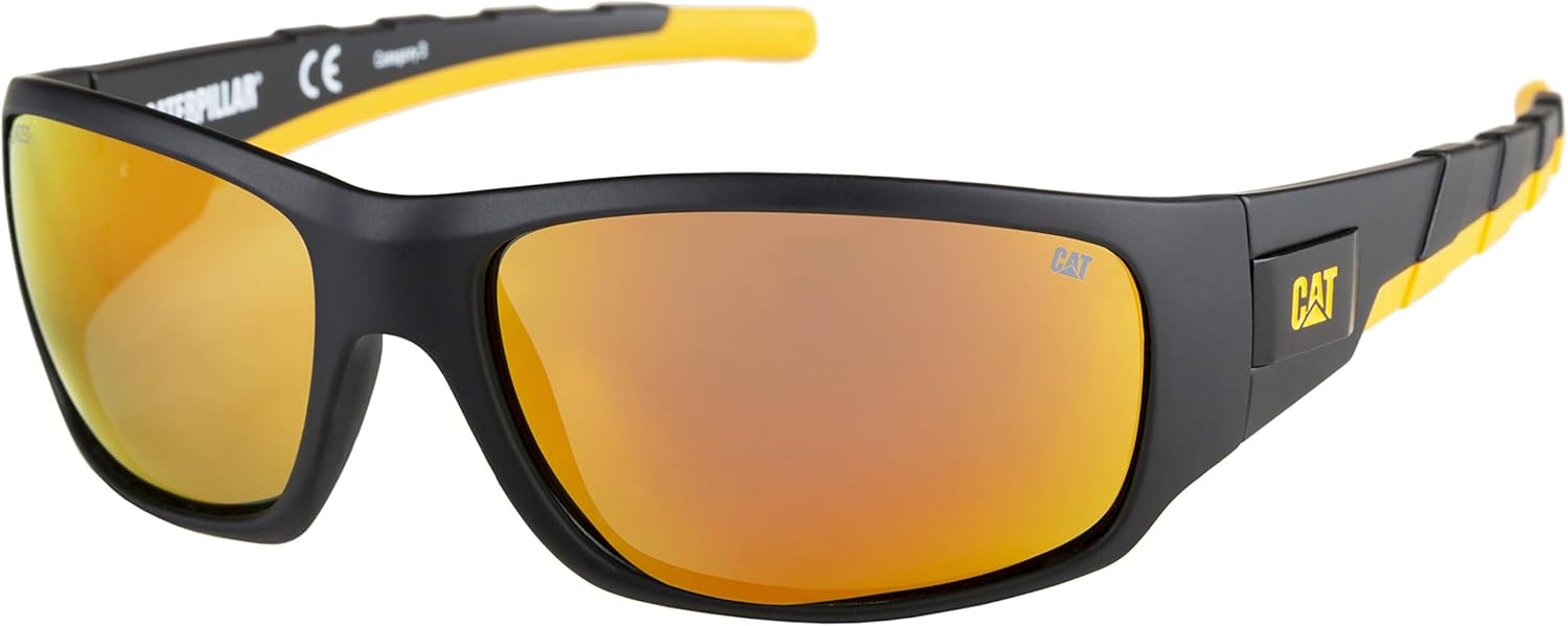 

CAT Coffer поляризованные прямоугольные солнцезащитные очки для мужчин и женщин, 63 мм, защита от ультрафиолета 400, Matte Black