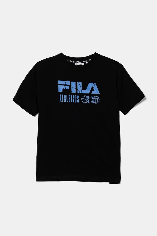 

Детская хлопковая футболка IFFEZHEIM Fila, черный