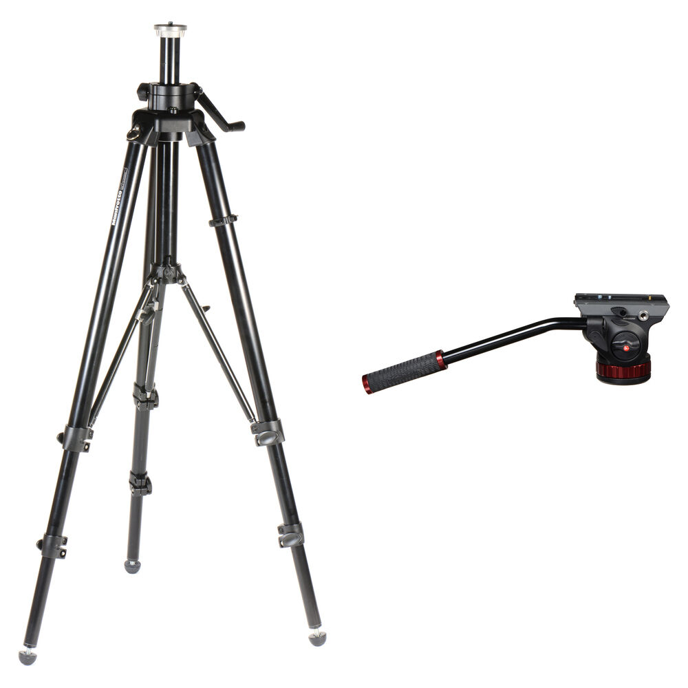 

Комплект из видеоголовки Manfrotto 502AH и штатива 475B Pro