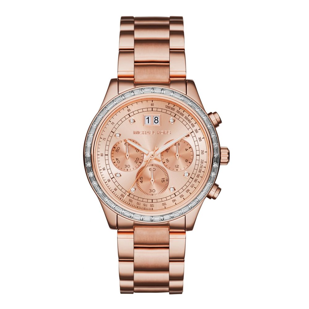 

Часы из стали в розовом золоте Michael Kors
