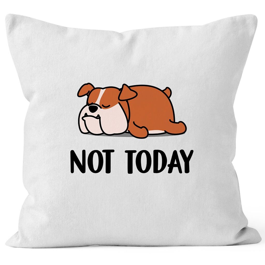 

Чехол на подушку Not Today, чехол на подушку Chilling Lazy MoonWorks, белый, униразмер