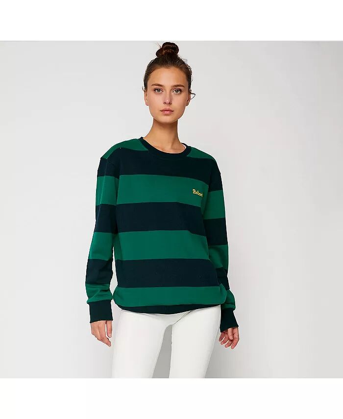 

Женская вышитая толстовка Rebody Rugby Striped Sweatshirt Sustainable Rebody Active, мультиколор