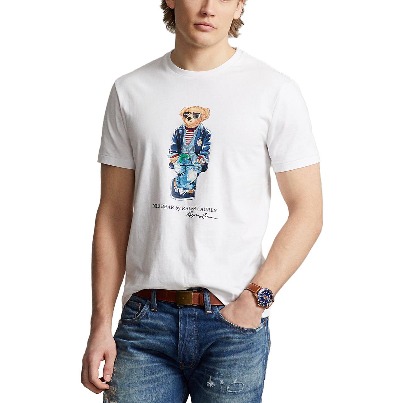Футболка с принтом Novelty Bear Polo Ralph Lauren, белый — фото 4