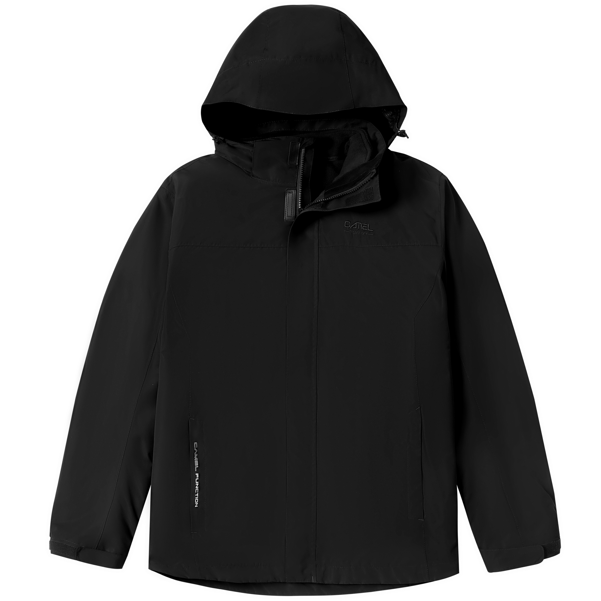 

Ветровка мужская с капюшоном Moderate CAMEL, черный