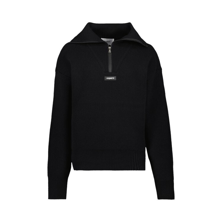 

Свитер Coperni Half Zip Boxy Sweater, черный