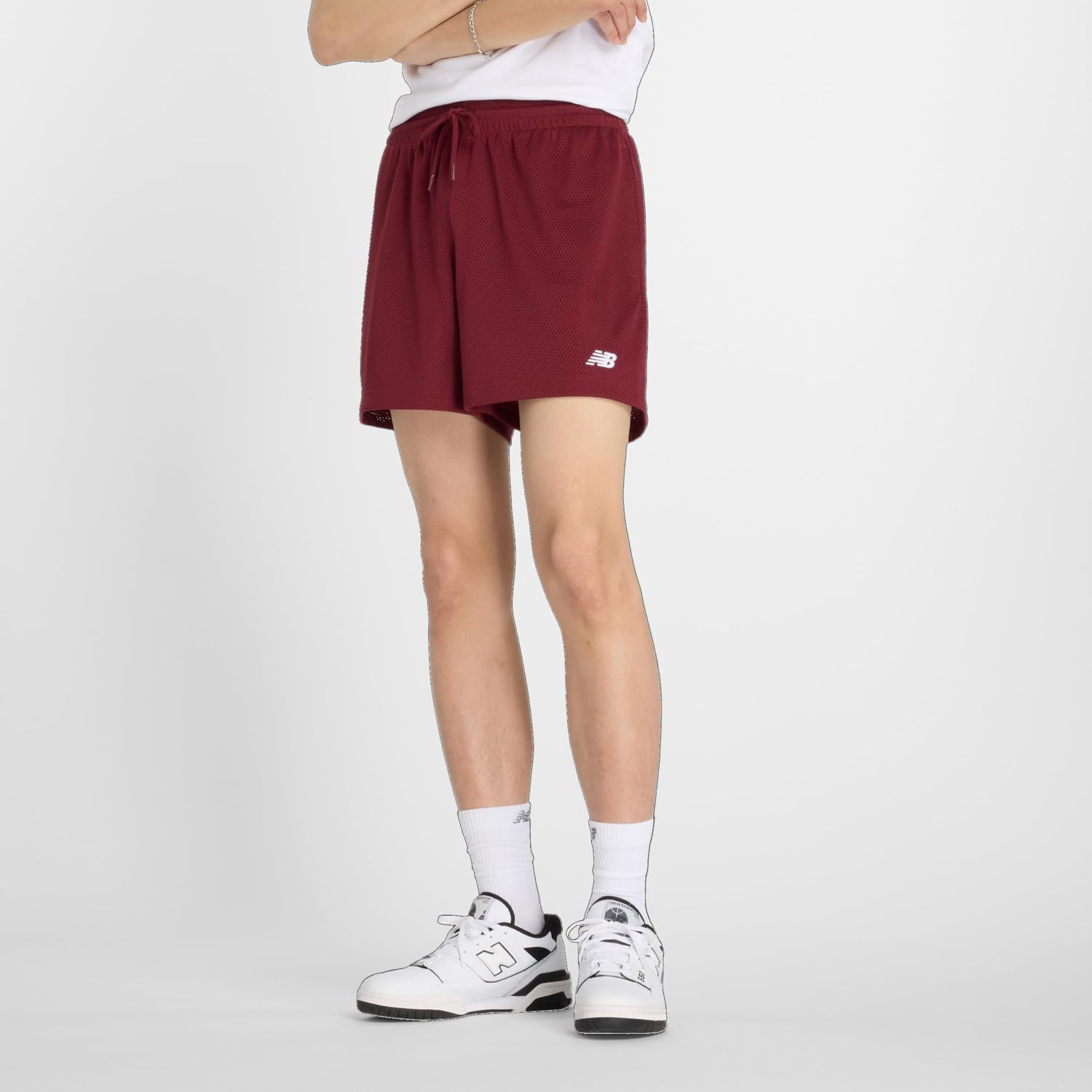 

Мужские спортивные шорты New Balance Essentials Mesh, 5 дюймов, Monarch Burgundy