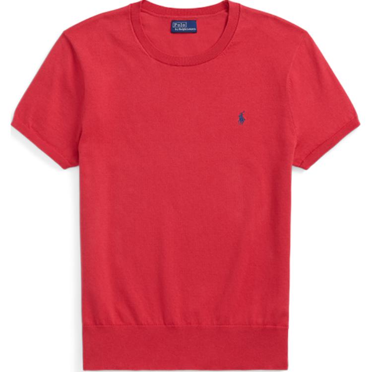 Polo Ralph Lauren Вязаный женский топ Sunset Red — фото 3