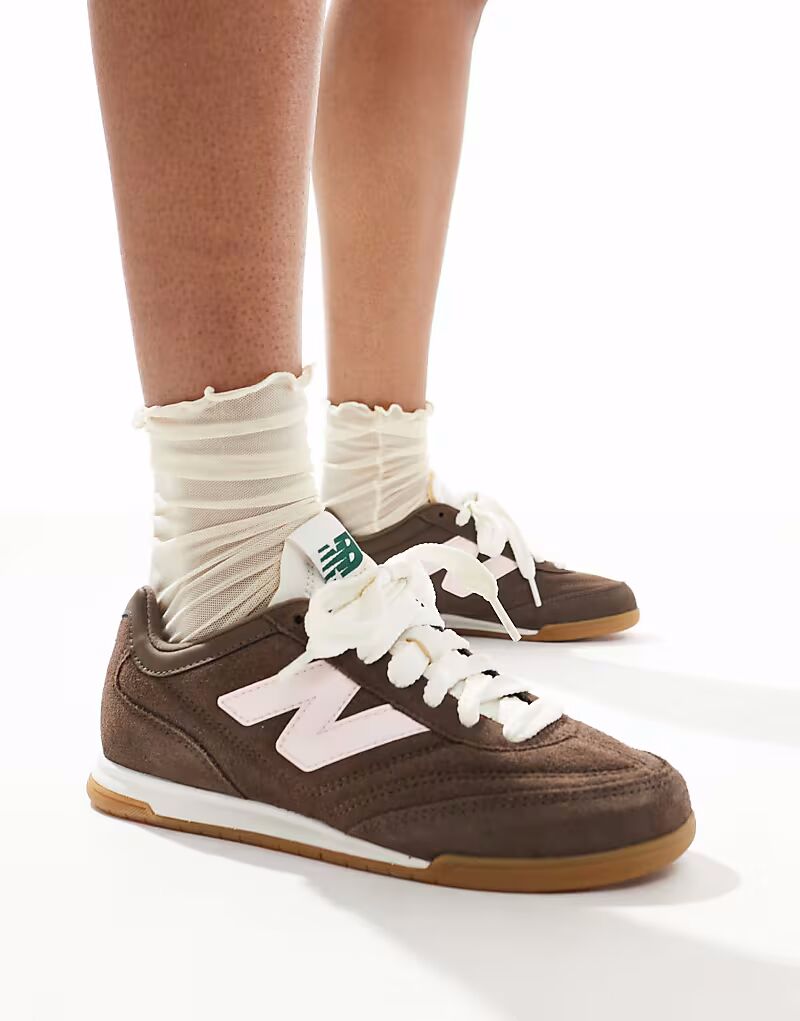 Кроссовки New Balance RC42 коричневого и розового цвета с резиновой подошвой - эксклюзивно для ASOS — фото 4