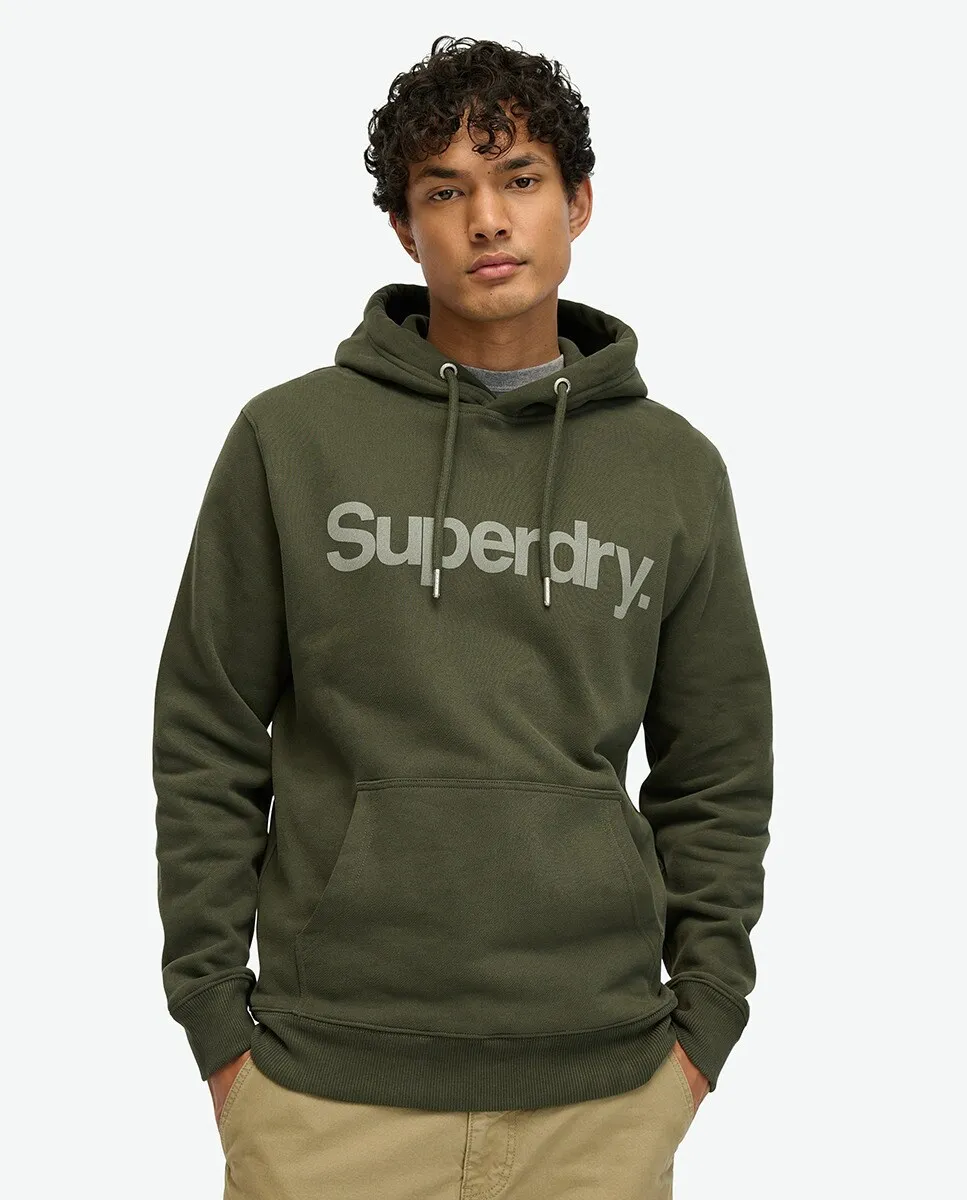 

Свободная толстовка с логотипом Core City Superdry, цвет Kaki