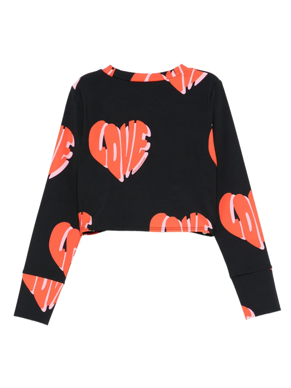 Топ с длинными рукавами и принтом Stella Mccartney Kids, черный — фото 2