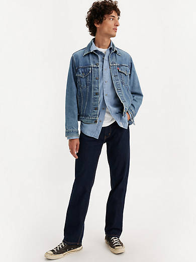 

505 Мужские джинсы обычного кроя Levi's, цвет Rinse - Dark Wash - Non Stretch