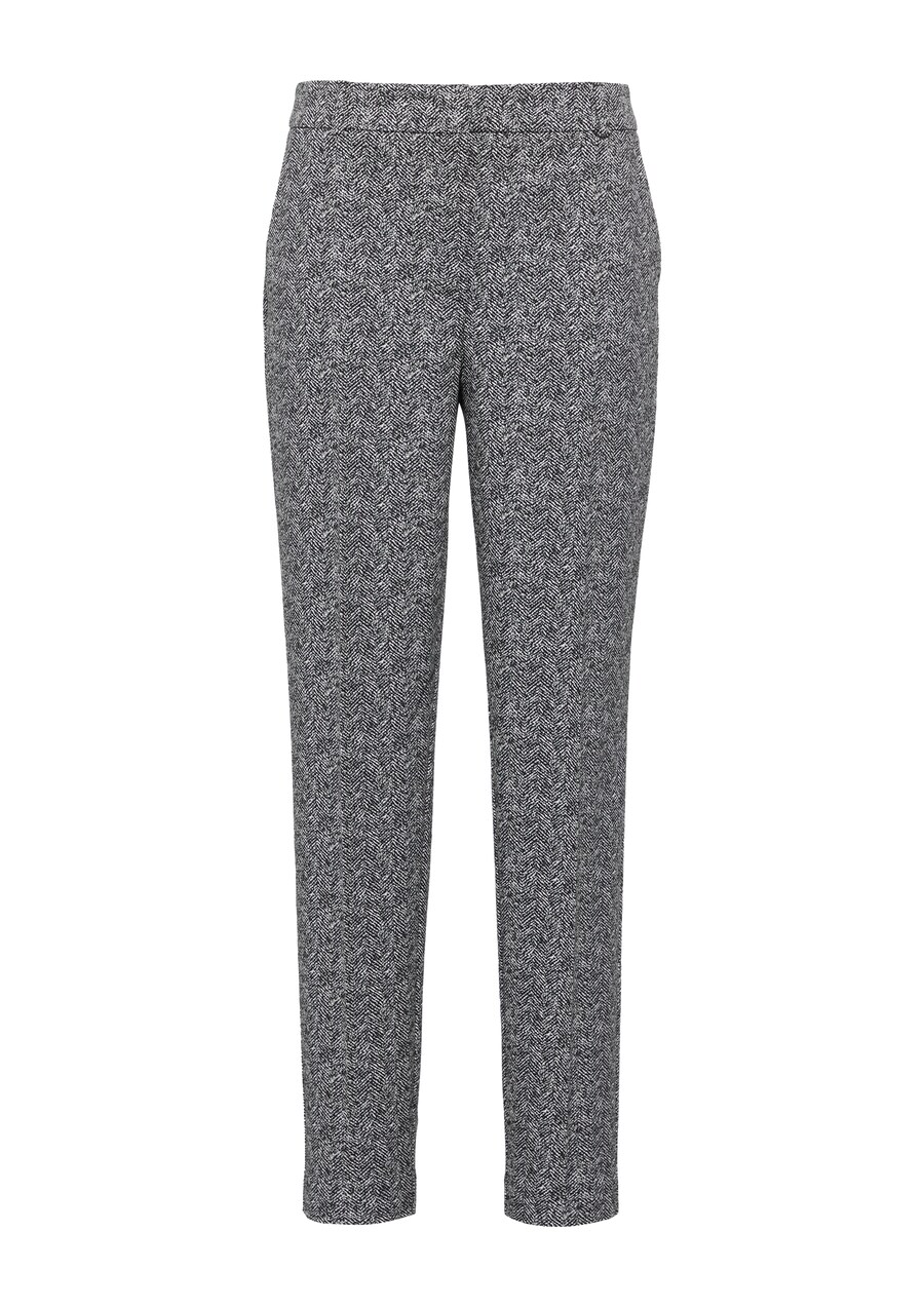 

Обычные плиссированные брюки COMMA, Black