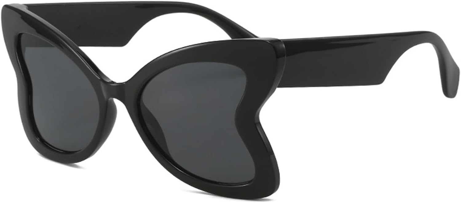 

Willochra — большие уникальные женские солнцезащитные очки с бабочками, модные прозрачные градиентные оттенки, трендовые солнцезащитные очки с леопардовым принтом «кошачий глаз», Black