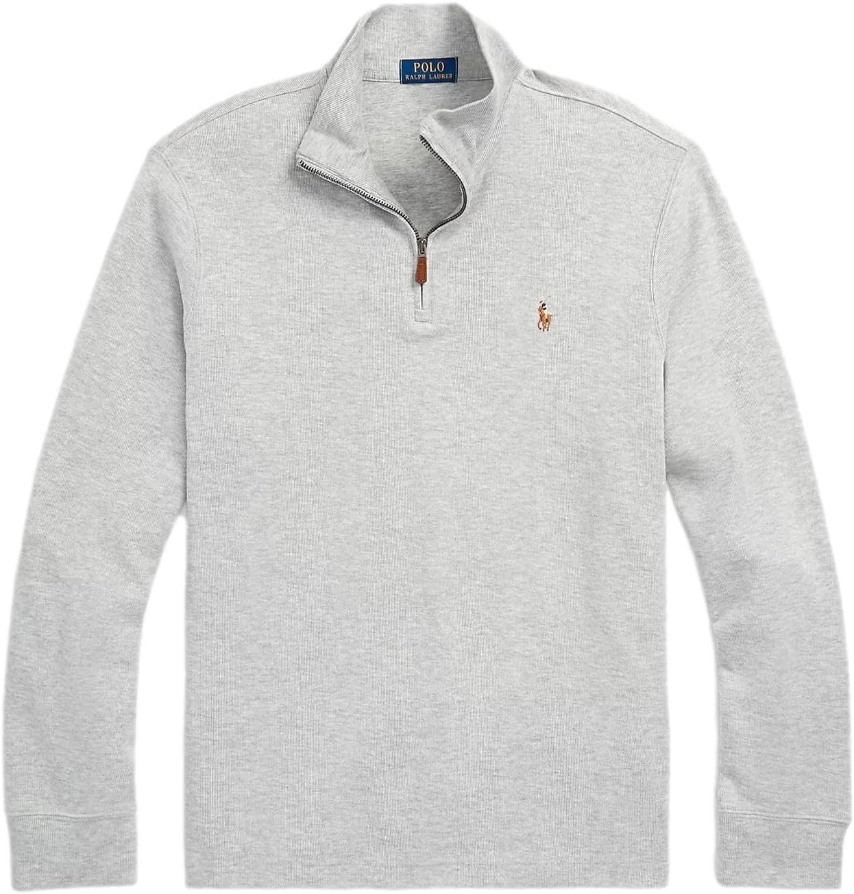 

Polo Ralph Lauren мужская флисовая толстовка с длинным рукавом и молнией на четверть, Ralph-Lauren Andover Heather