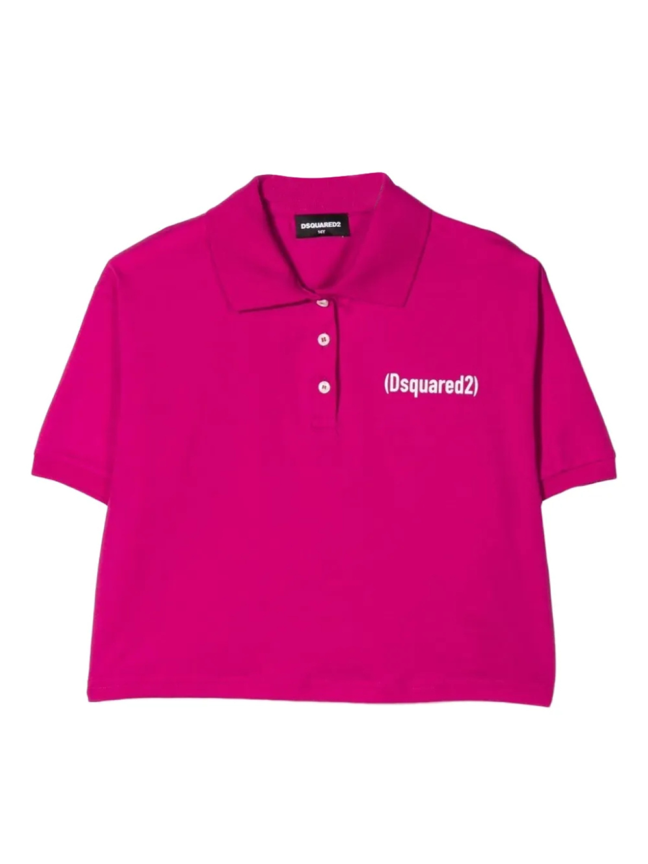 

Рубашка-поло с логотипом DSQUARED2 KIDS, розовый