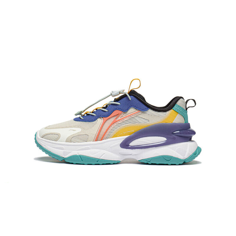 

Футболка 2.0 Противоскользящие Антиударные Низкие Повседневные Кроссовки для Детей Желтый Белый Синий LINING YOUNG