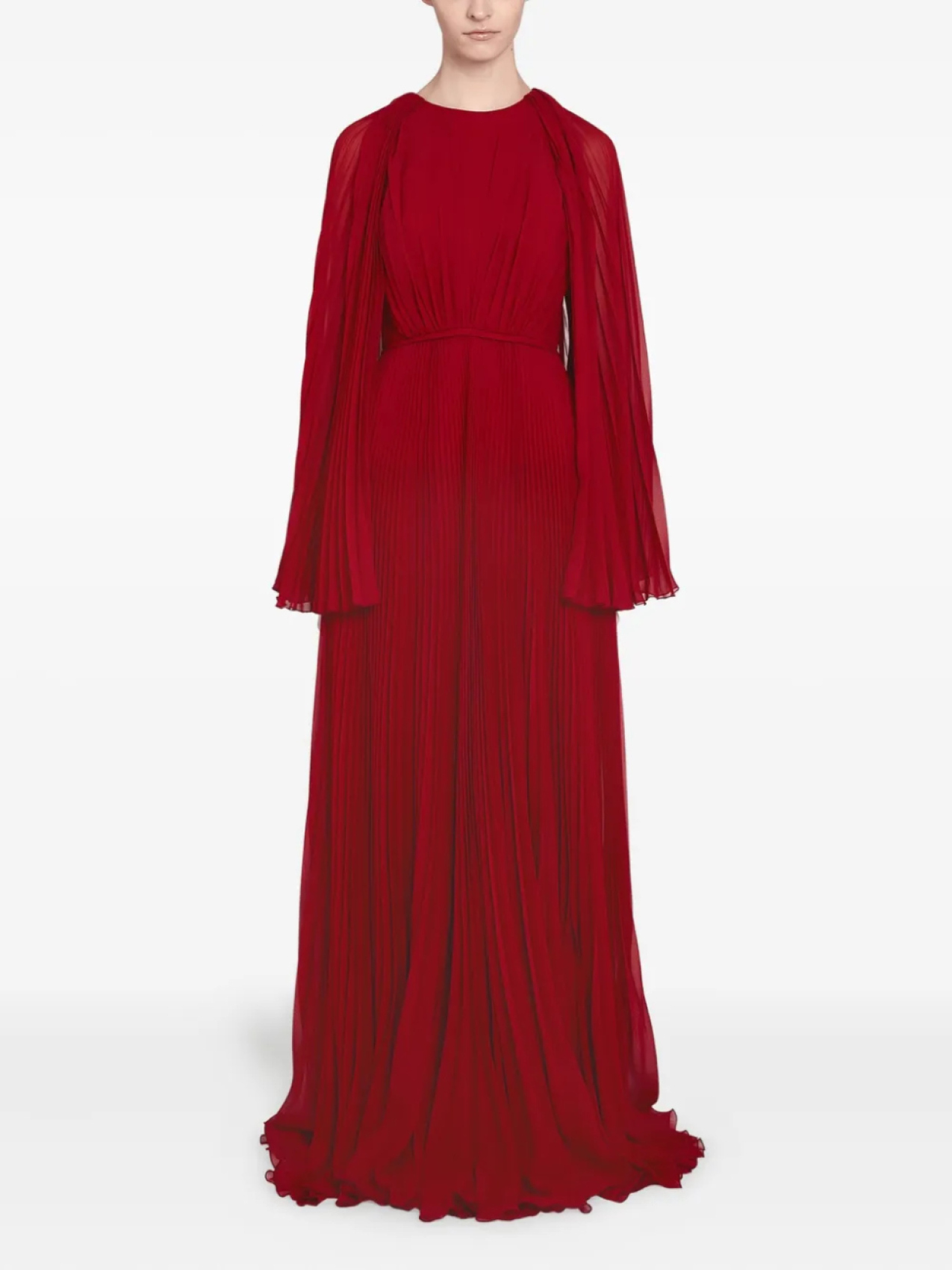 

Платье-накидка Giambattista Valli с плиссировкой, красный