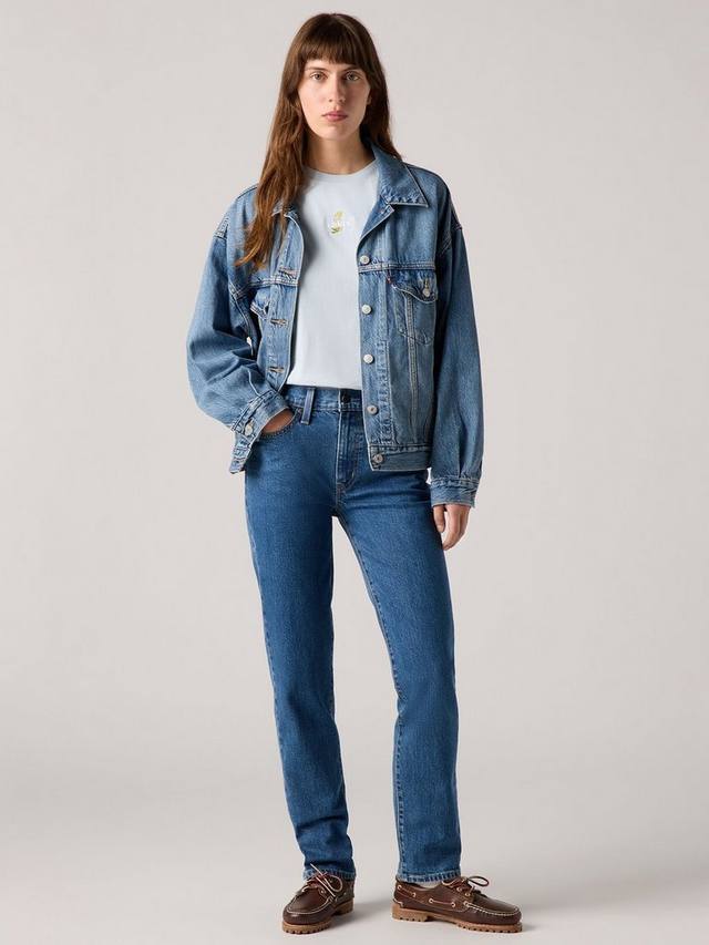 

Прямые джинсы с высокой посадкой 724 Levi's, цвет Mosey Mid Stone