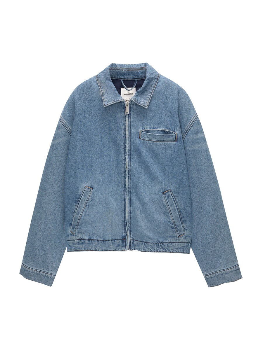 

Межсезонная куртка Pull&Bear, синий деним