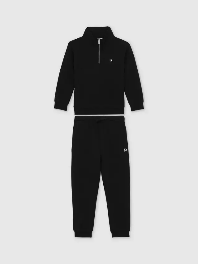 Детский спортивный костюм Sulley из хлопковой смеси Reiss, Black — фото 2