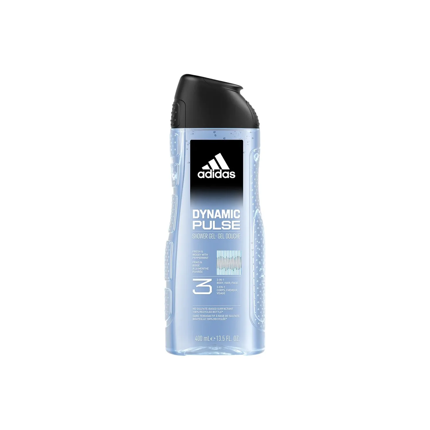 Adidas Гель для душа Active Pulse 3 в 1 успокаивающий с мыльным ароматом 400 мл, Energy Enhancement 400ml — фото 2