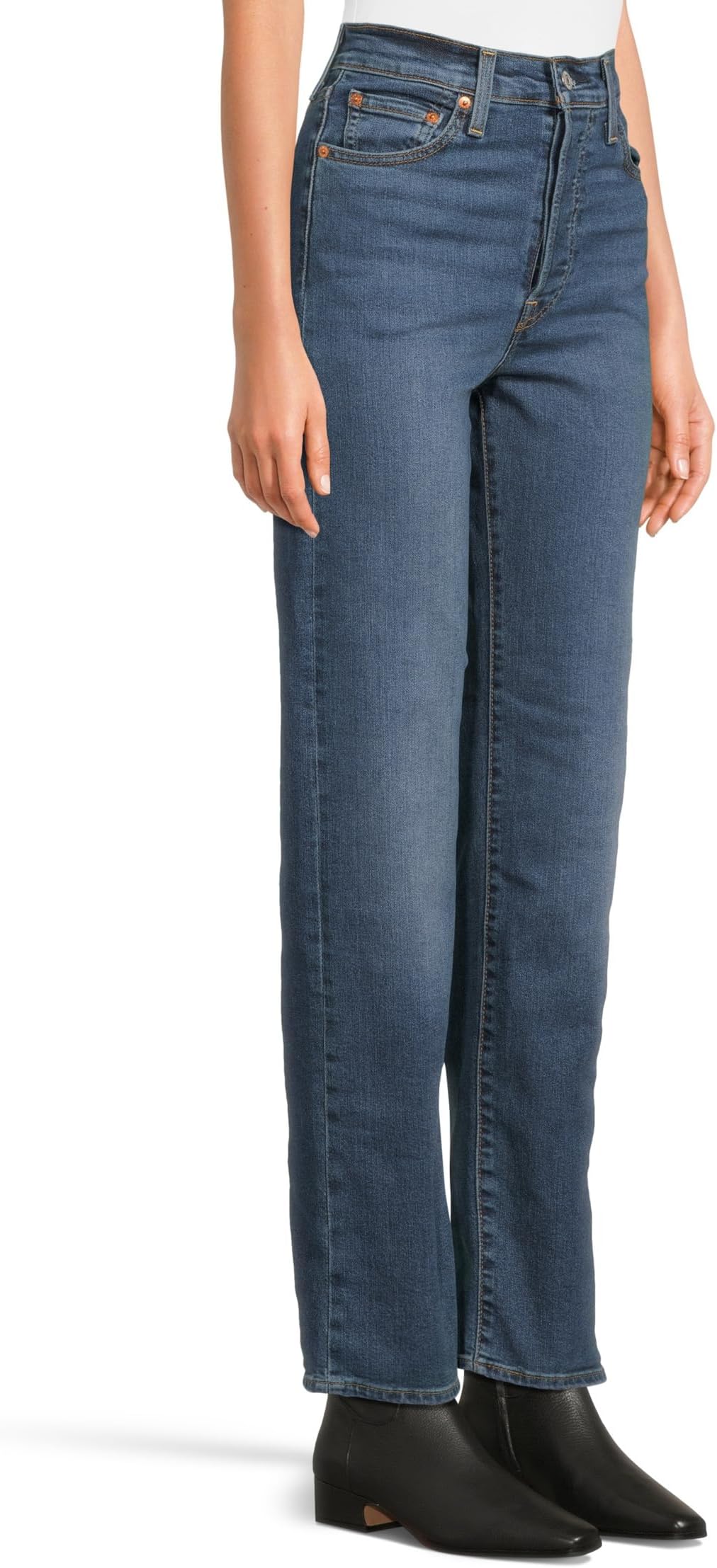 Джинсы Levi's Womens Ribcage Full Length, цвет The Last Straw — фото 2