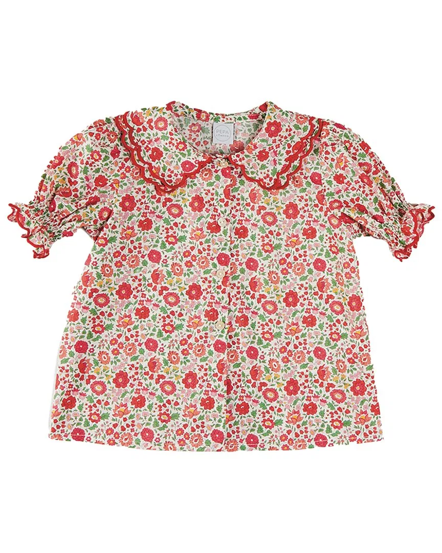 Pepa London Margot Floral Blouse, красный