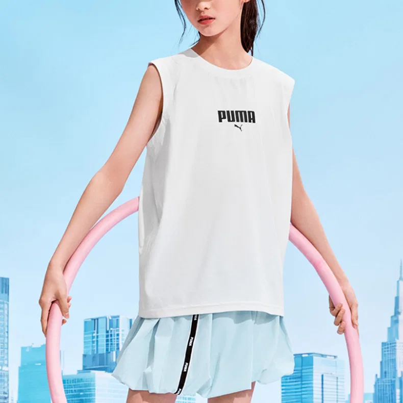 Детская футболка Quick Dry PUMA, Raw White 10101 — фото 3
