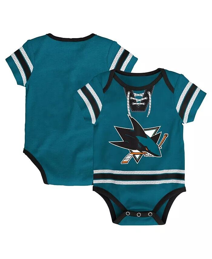

Боди из бирюзового хоккейного свитера San Jose Sharks для мальчиков и девочек Outerstuff