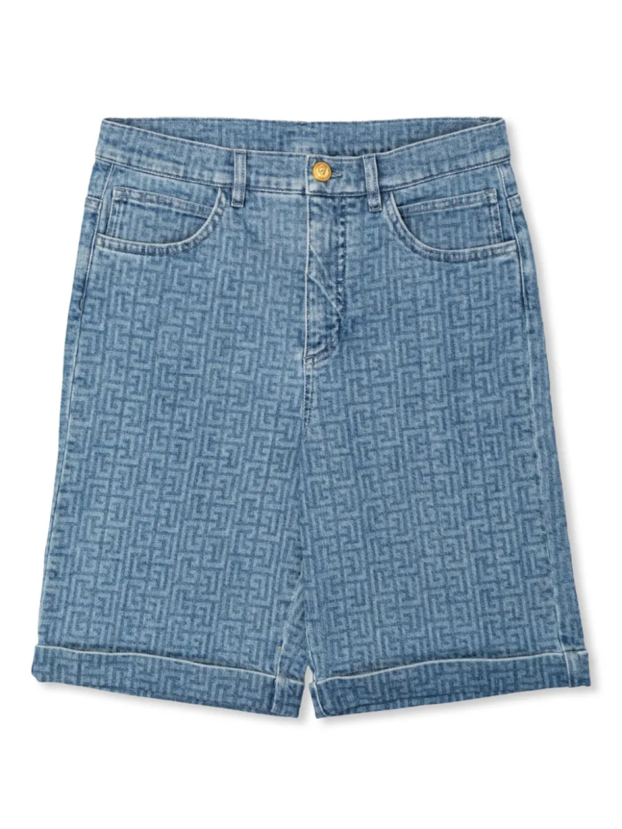 

Детские джинсовые шорты Balmain Balmain Kids, синий