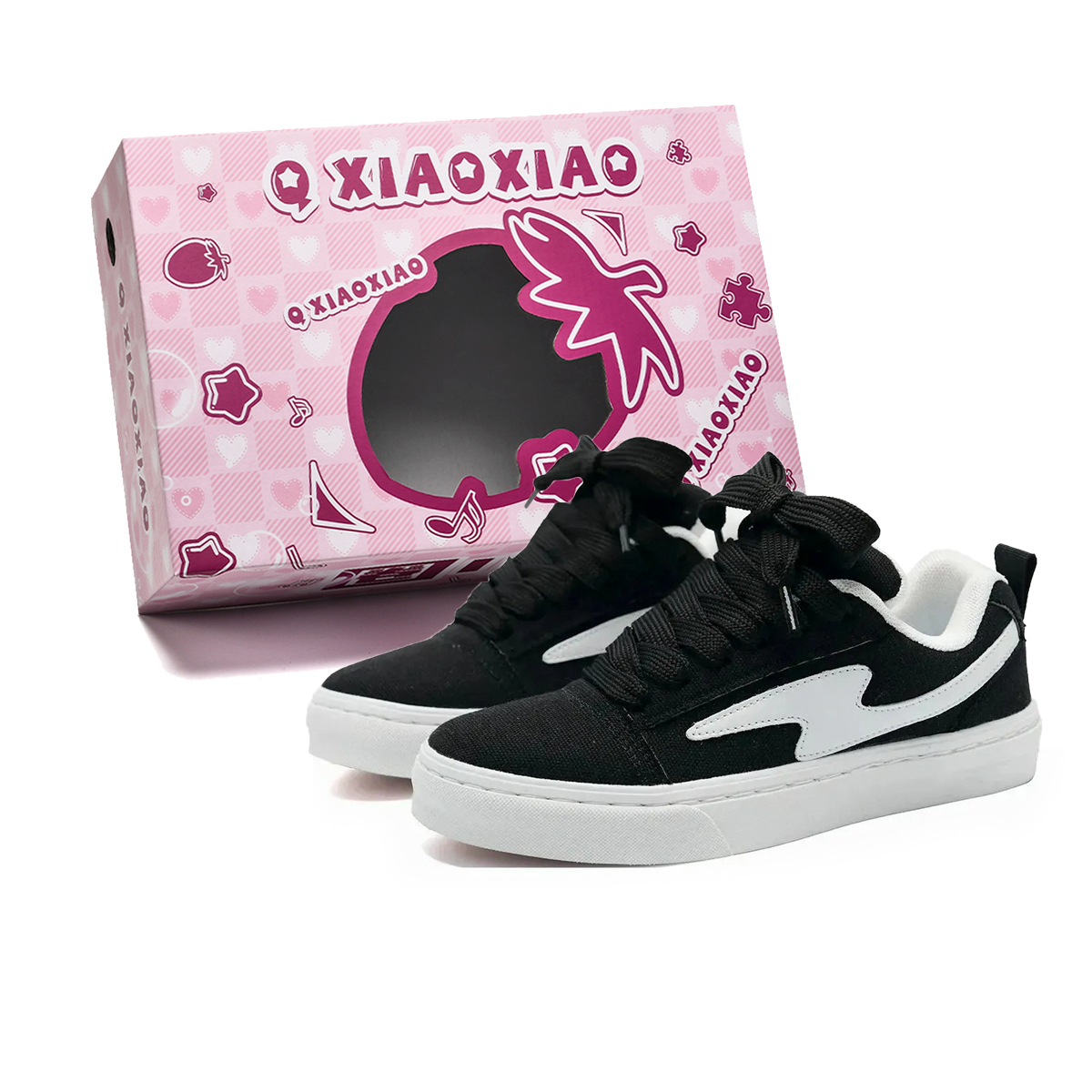 

Circle small Низкие скейтбордские кроссовки унисекс с черными шнурками, цвет Black Shoe Laces