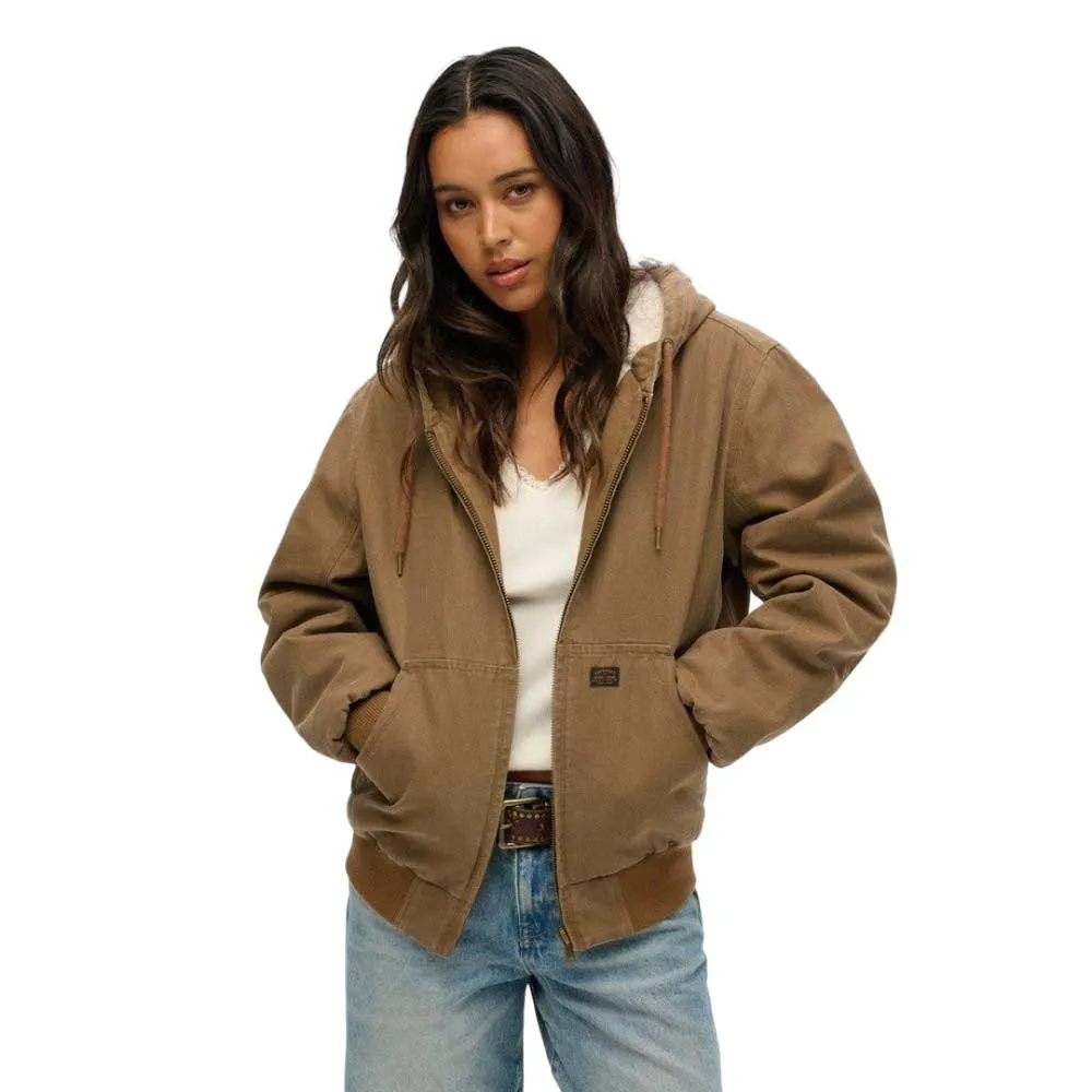 

Куртка Superdry Vintage Workwear bomber, коричневый